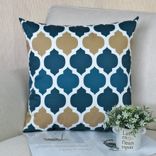 Load image into Gallery viewer, Blue Geometric Outdoor Cushion cover