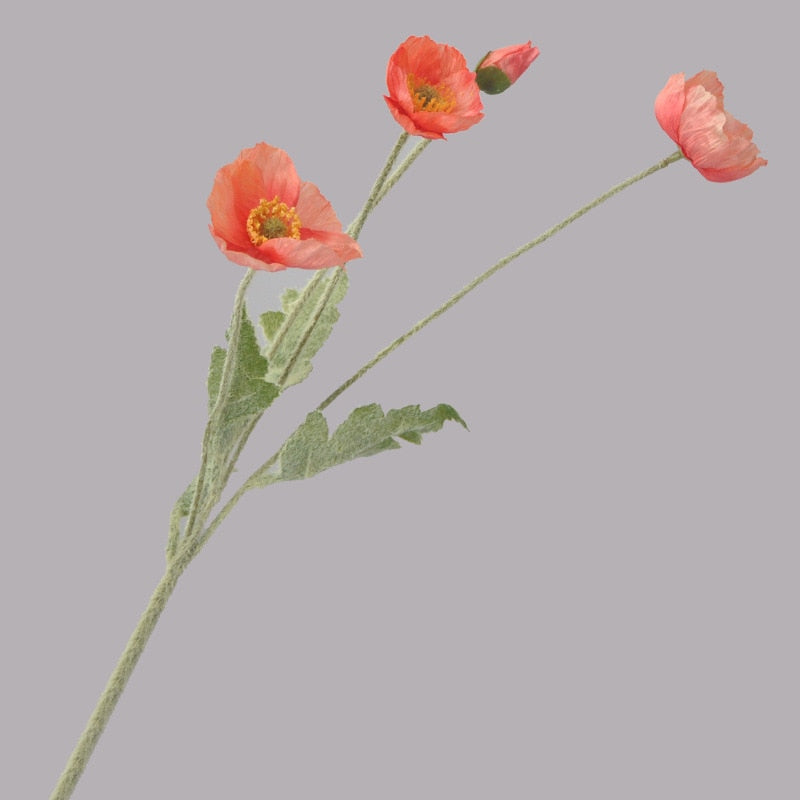 Artificial Poppy Flower – HAREWOOD INTERIORS