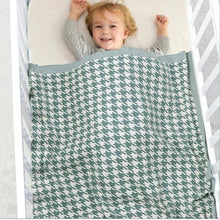 Load image into Gallery viewer, Green Cotton Baby Blanket
