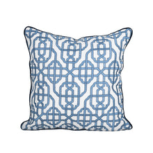 Load image into Gallery viewer, Indigo Blue & White Moroccan Pattern Cushion Cover
