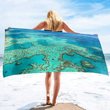 Load image into Gallery viewer, The Great Barrier Reef Quick Dry Beach Towel