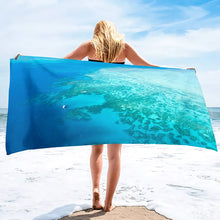 Load image into Gallery viewer, The Great Barrier Reef Quick Dry Beach Towel