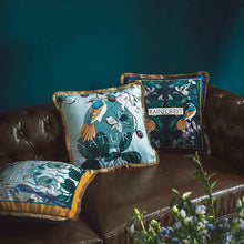 Load image into Gallery viewer, Luxury Velvet Rainforest Cushion Cover With Tassels