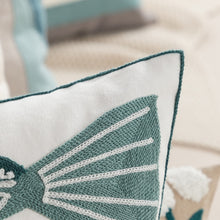 Load image into Gallery viewer, Embroidered Fish Cushion Cover 45x45cm