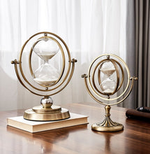 Load image into Gallery viewer, Vintage Metal Hourglass Timer