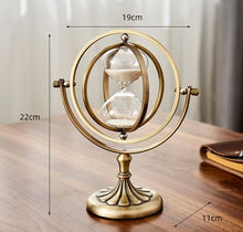 Load image into Gallery viewer, Vintage Metal Hourglass Timer