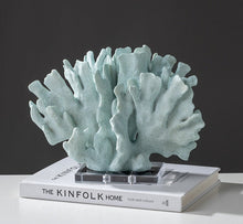 Load image into Gallery viewer, Blue Resin Coral Ornament