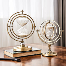 Load image into Gallery viewer, Vintage Metal Hourglass Timer