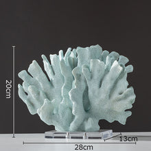 Load image into Gallery viewer, Blue Resin Coral Ornament