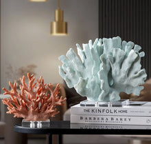 Load image into Gallery viewer, Blue Resin Coral Ornament