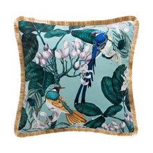 Load image into Gallery viewer, Luxury Velvet Floral Cushion Cover With Tassels