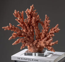 Load image into Gallery viewer, Large Red Resin Coral Ornament