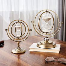Load image into Gallery viewer, Vintage Metal Hourglass Timer