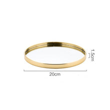 Load image into Gallery viewer, Luxury Gold Mirror Tray