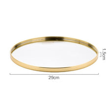 Load image into Gallery viewer, Luxury Gold Mirror Tray