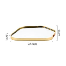 Load image into Gallery viewer, Luxury Gold Mirror Tray