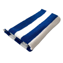 Load image into Gallery viewer, Luxury Blue & White Striped Towel