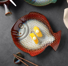 Load image into Gallery viewer, Ceramic Fish Platter
