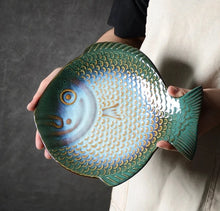 Load image into Gallery viewer, Ceramic Fish Platter
