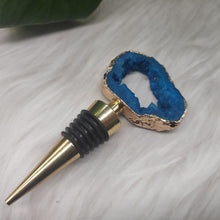 Load image into Gallery viewer, Natural Crystal Agate Wine &amp; Champagne Stopper
