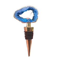 Load image into Gallery viewer, Natural Crystal Agate Wine &amp; Champagne Stopper
