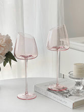 Load image into Gallery viewer, Light Pink Wine Glass
