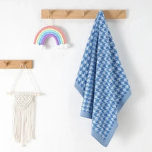 Load image into Gallery viewer, Blue Cotton Baby Blanket
