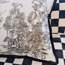 Load image into Gallery viewer, Black &amp; White Jungle Animal Cushion Cover
