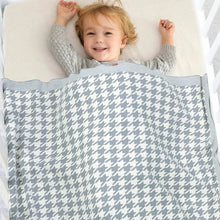 Load image into Gallery viewer, Grey Cotton Baby Blanket
