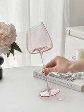 Load image into Gallery viewer, Light Pink Wine Glass
