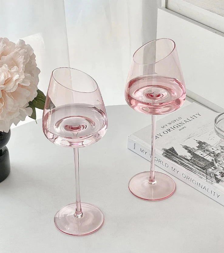 Light Pink Wine Glass