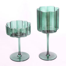 Load image into Gallery viewer, Colourful Retro Petal Cocktail Glasses
