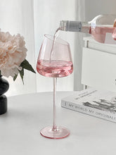Load image into Gallery viewer, Light Pink Wine Glass
