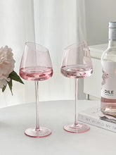 Load image into Gallery viewer, Light Pink Wine Glass
