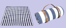 Load image into Gallery viewer, Blue &amp; White Picnic Blanket
