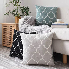 Load image into Gallery viewer, Moroccan Blue Embroidered Cushion Cover 45x45cm
