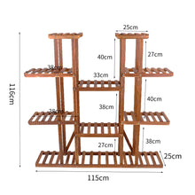 Load image into Gallery viewer, Wooden Multi-Tier Plant Stand

