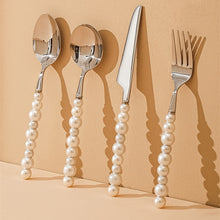 Load image into Gallery viewer, Stainless Steel Pearl Cutlery Set 4pcs
