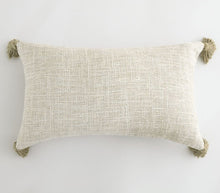 Load image into Gallery viewer, Cream Tasseled Cushion Cover
