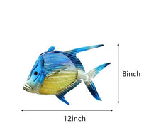 Load image into Gallery viewer, Metal Lookdown Fish Wall Art
